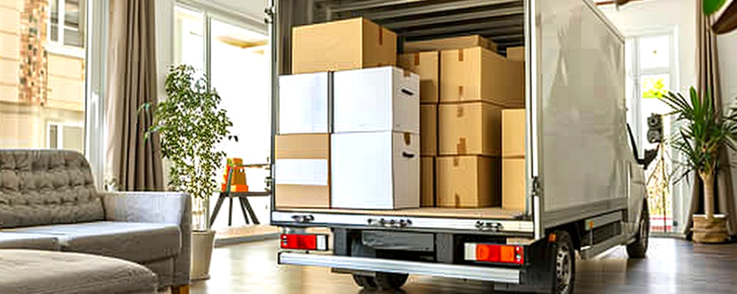 Moving truck and crew serving Huntsville, Alabama