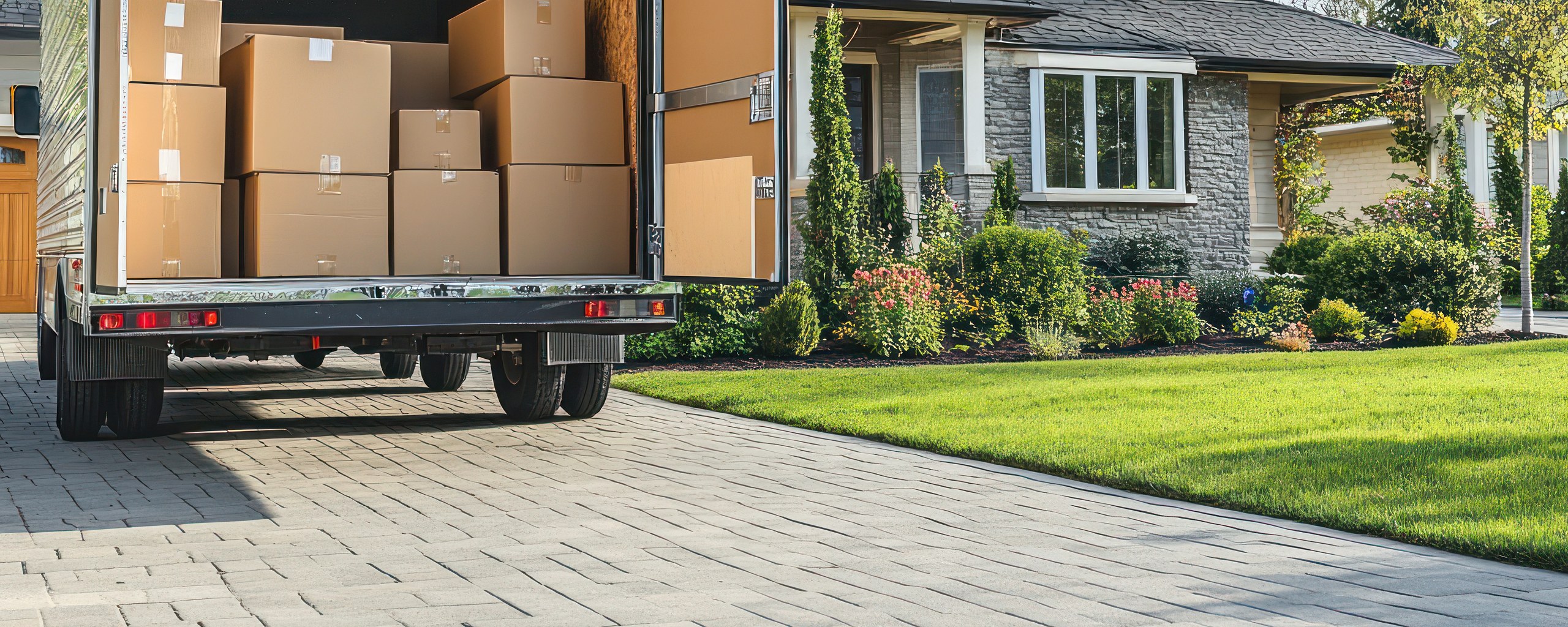 Moving truck and crew serving Carmel, Indiana
