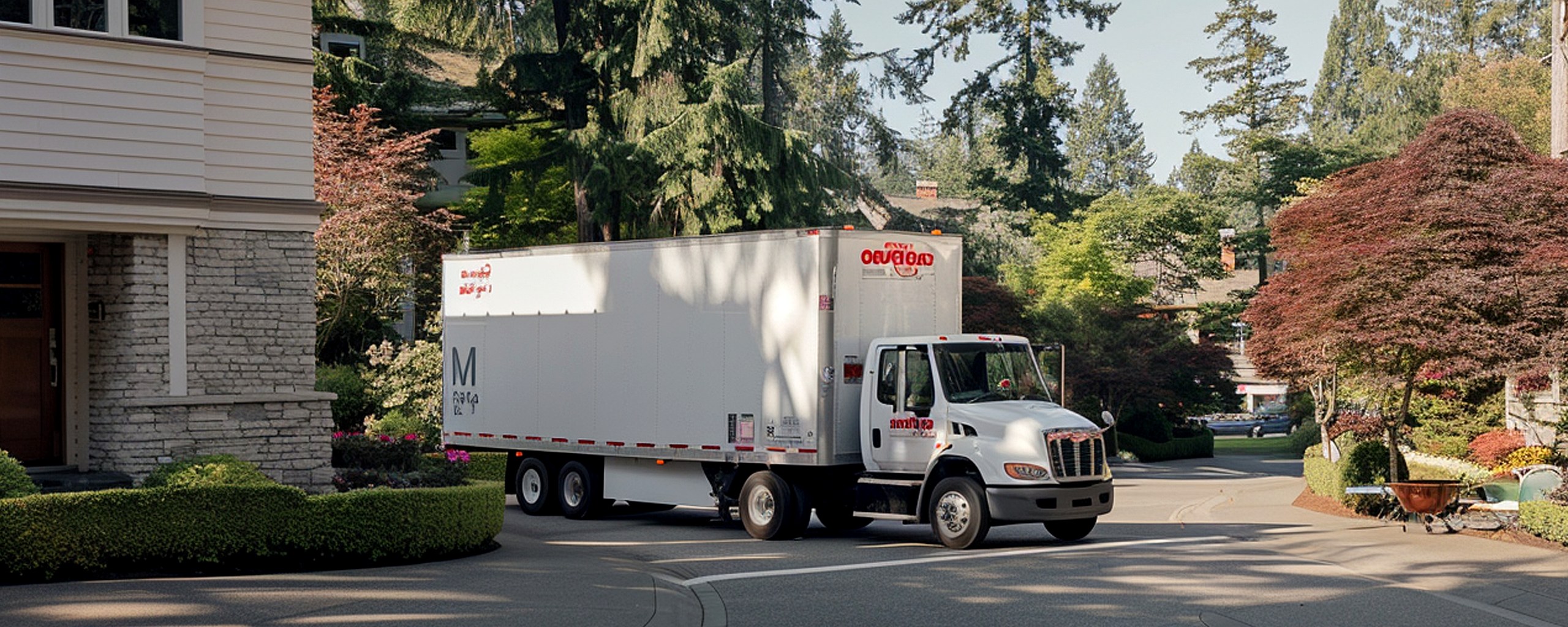 Moving truck and crew serving Coralville, Iowa