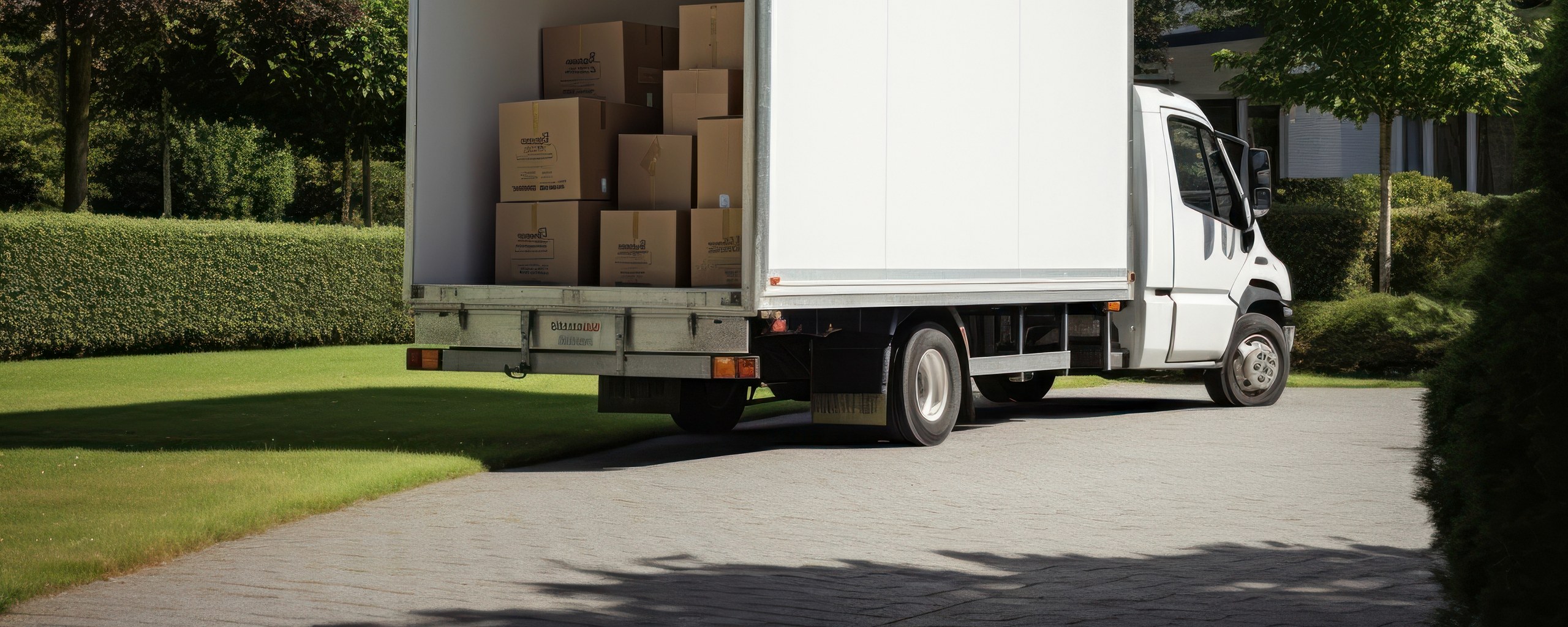 Moving truck and crew serving Erie, Pennsylvania