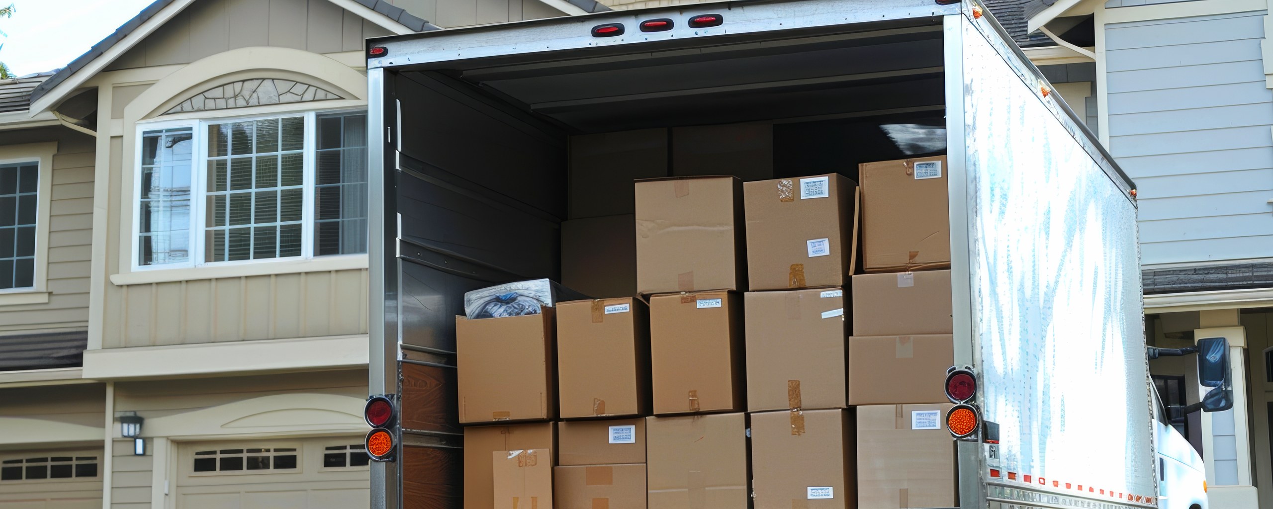 Moving truck and crew serving Overland Park, Kansas