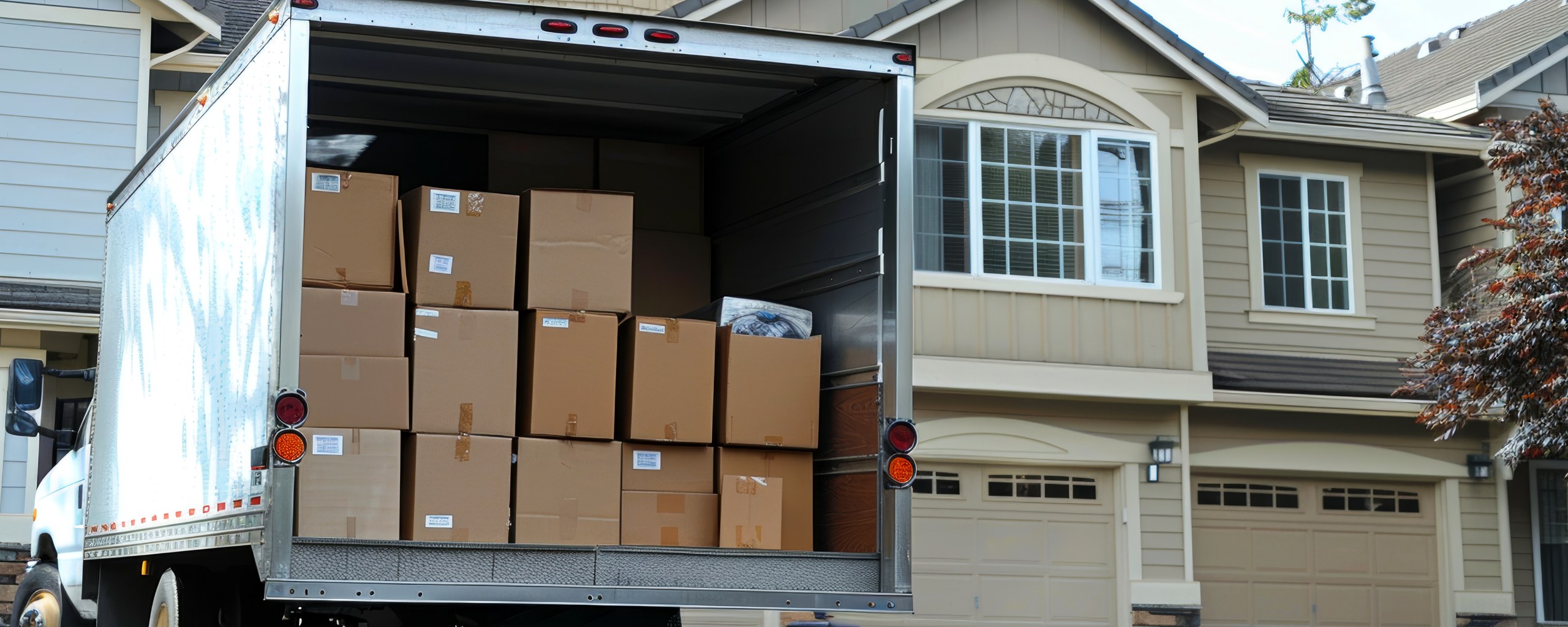 Moving truck and crew serving Dellwood, Missouri