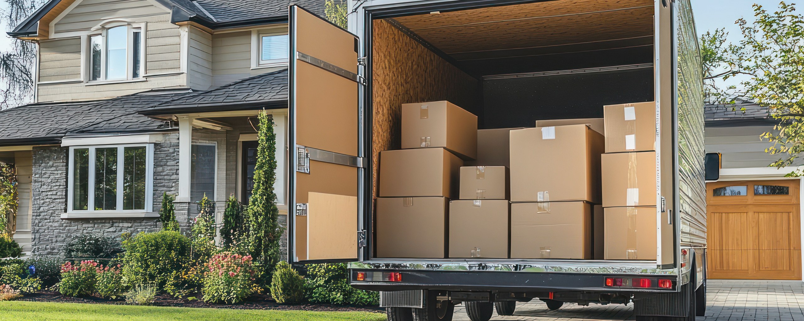 Moving truck and crew serving Aurora, Colorado
