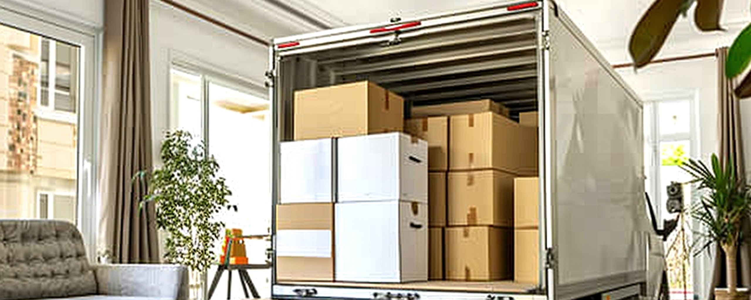 Moving truck and crew serving Rockville, Maryland
