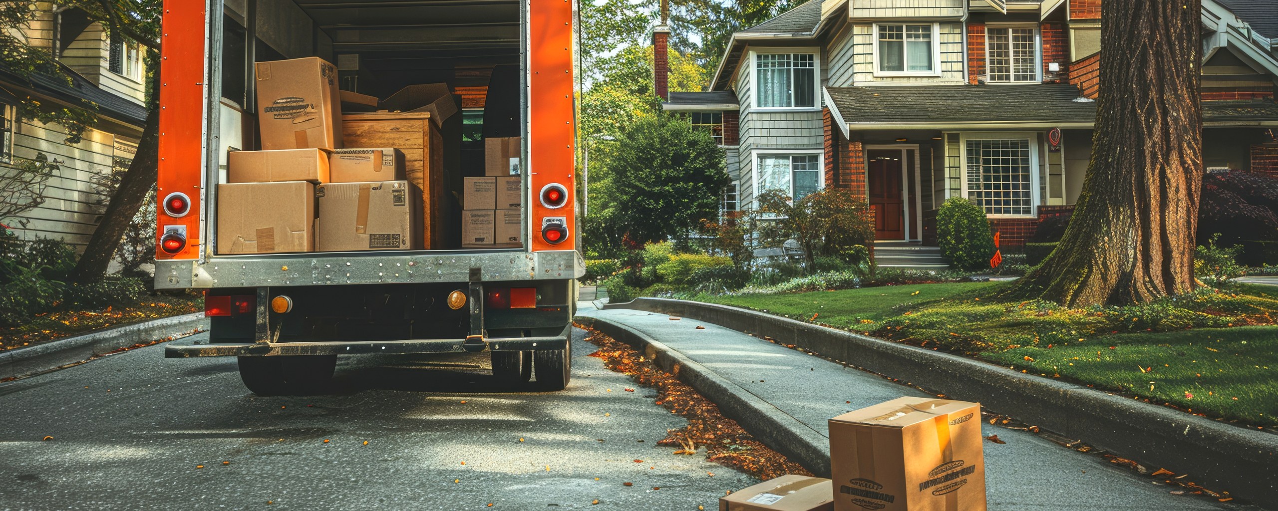 Moving truck and crew serving Mobile, Alabama