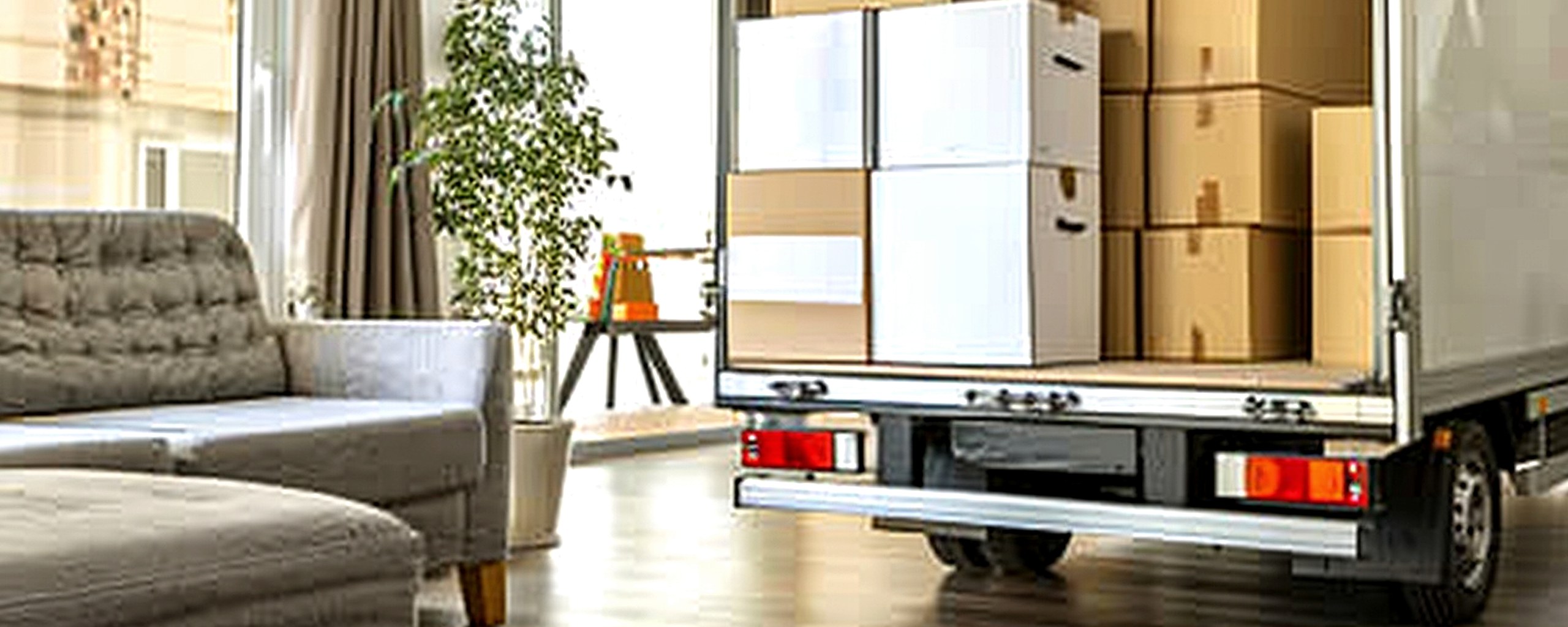 Moving truck and crew serving Naperville, Illinois