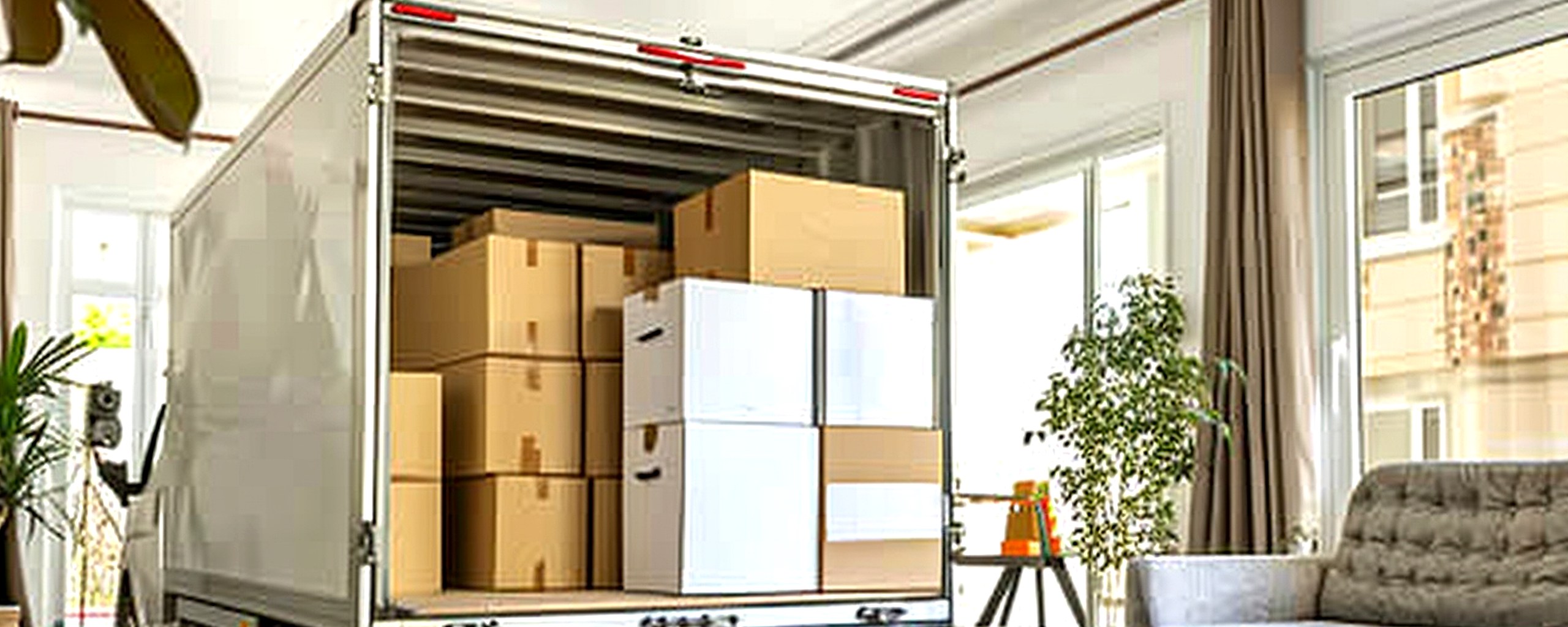 Moving truck and crew serving Evansville, Indiana