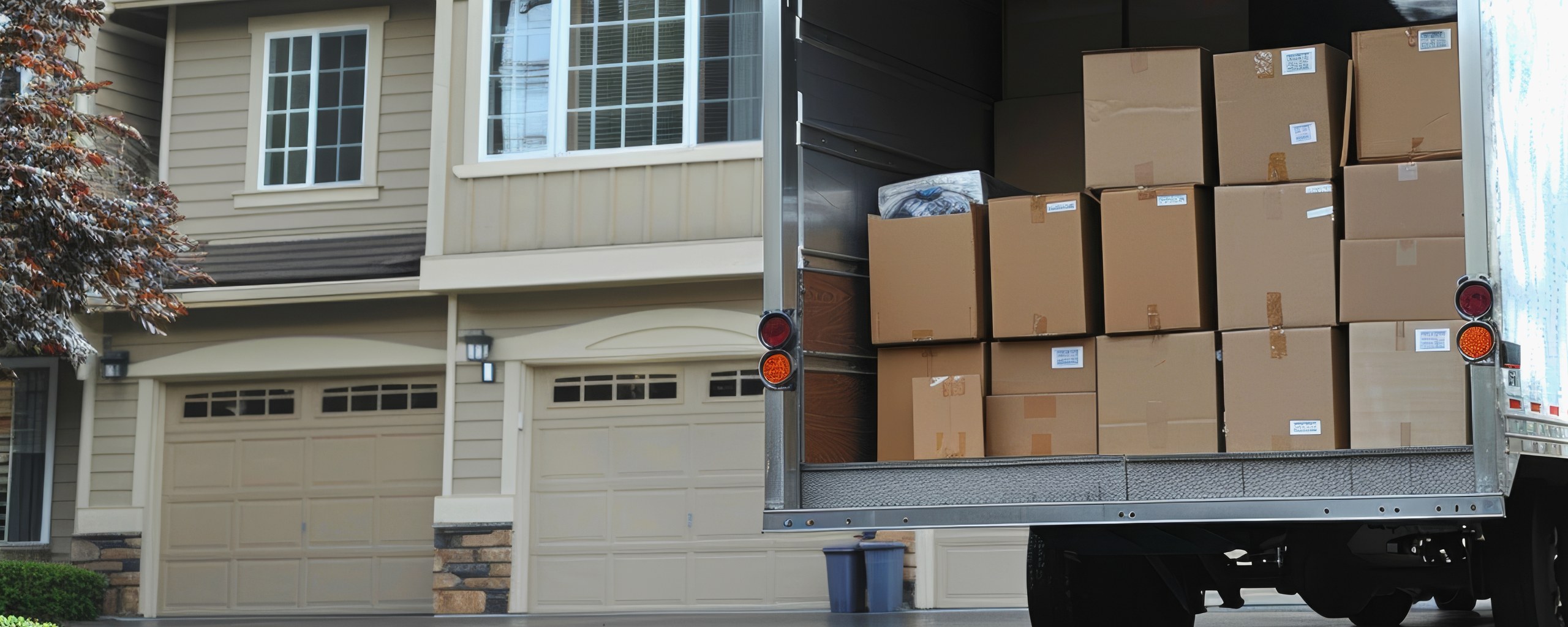 Moving truck and crew serving Bellevue, Nebraska