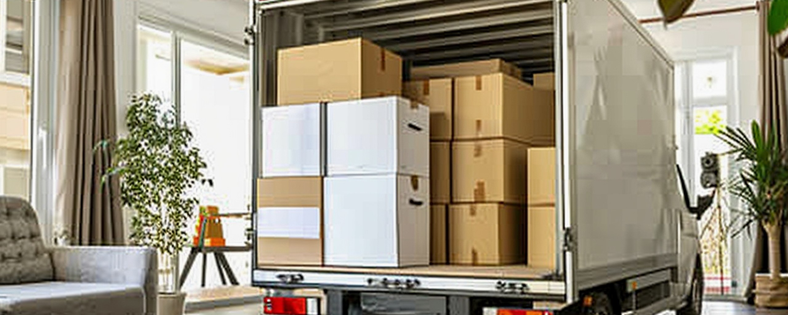 Moving truck and crew serving Bridgeport, Connecticut