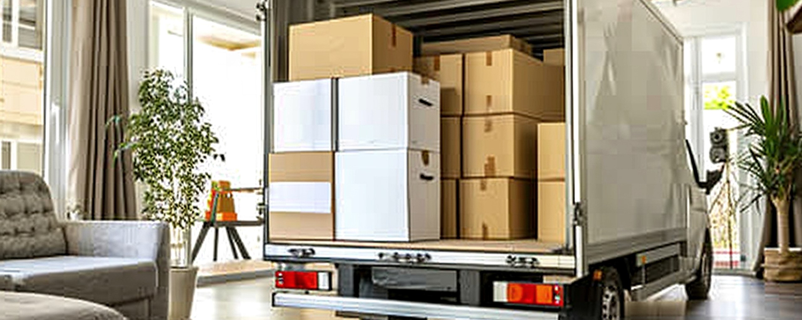 Moving truck and crew serving Houston, Texas