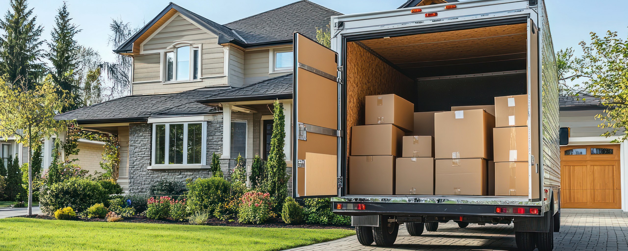 Moving truck and crew serving Rockford, Illinois