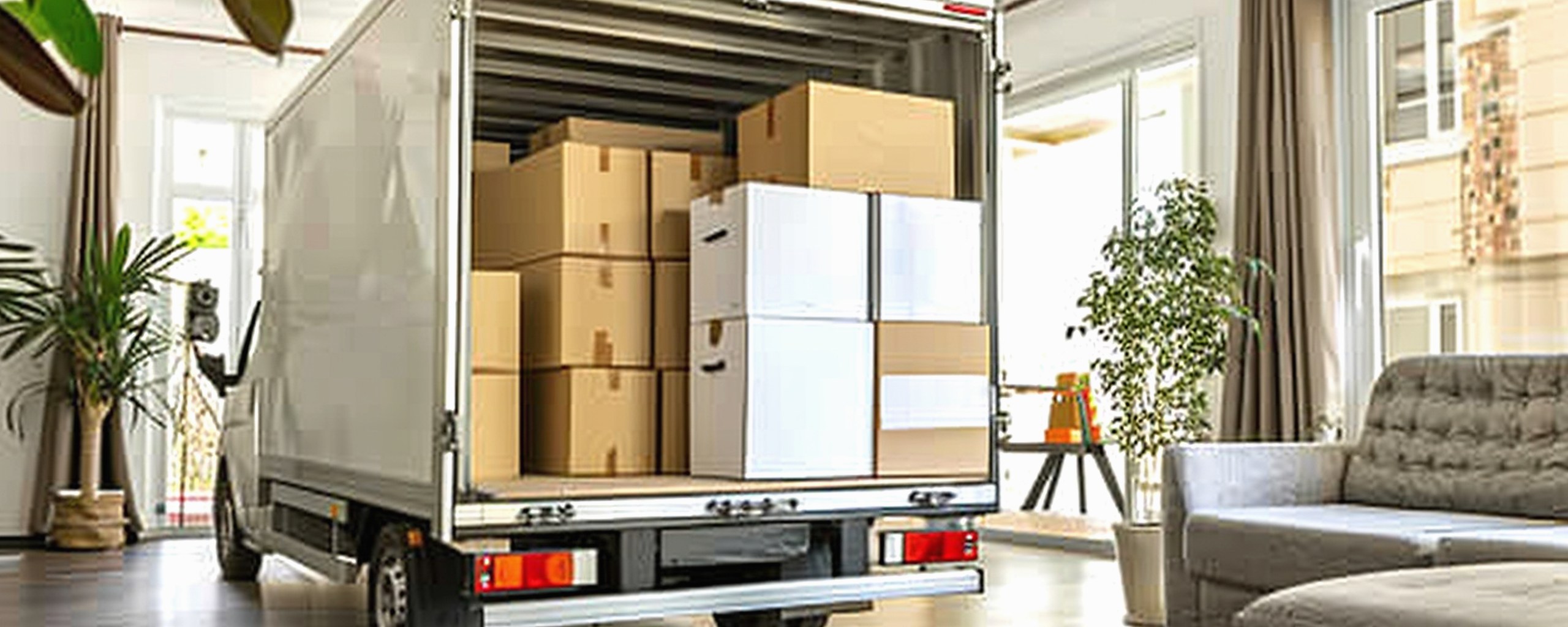 Moving truck and crew serving Idaho Falls, Idaho