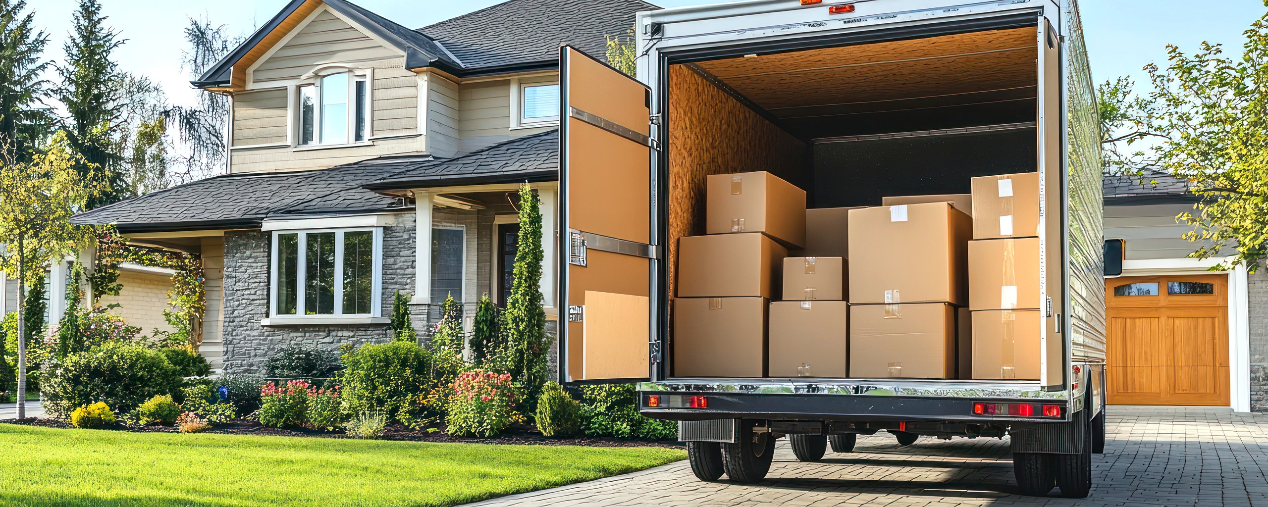 Moving truck and crew serving Rochester, New York