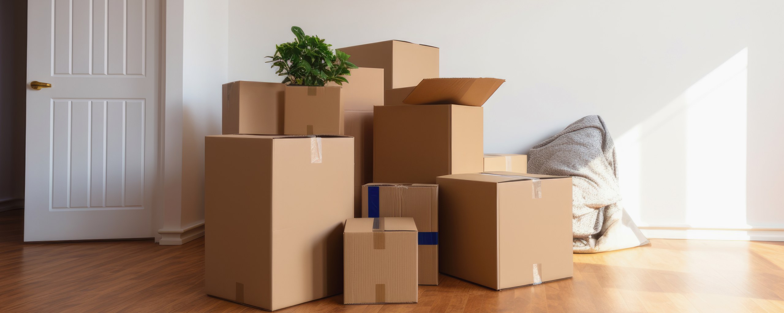 Moving truck and crew serving Overland Park, Kansas