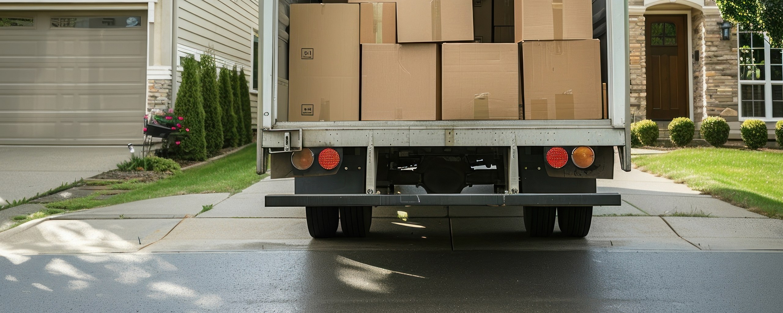 Moving truck and crew serving Warren, Michigan