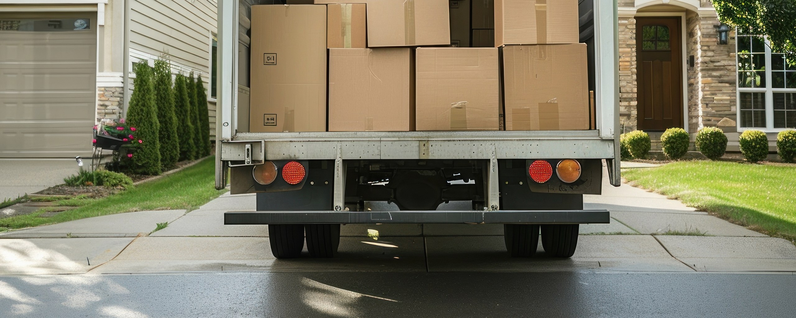 Moving truck and crew serving Buffalo, New York
