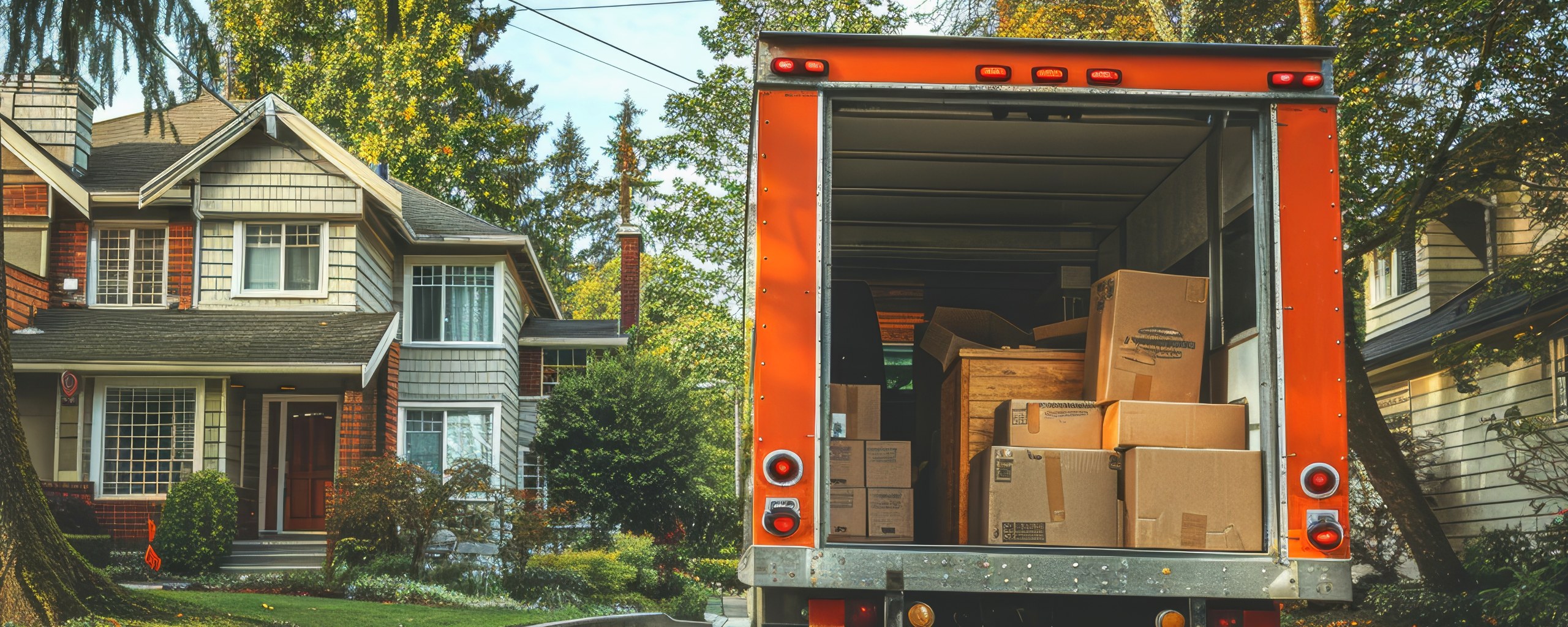 Moving truck and crew serving Fayetteville, Arkansas