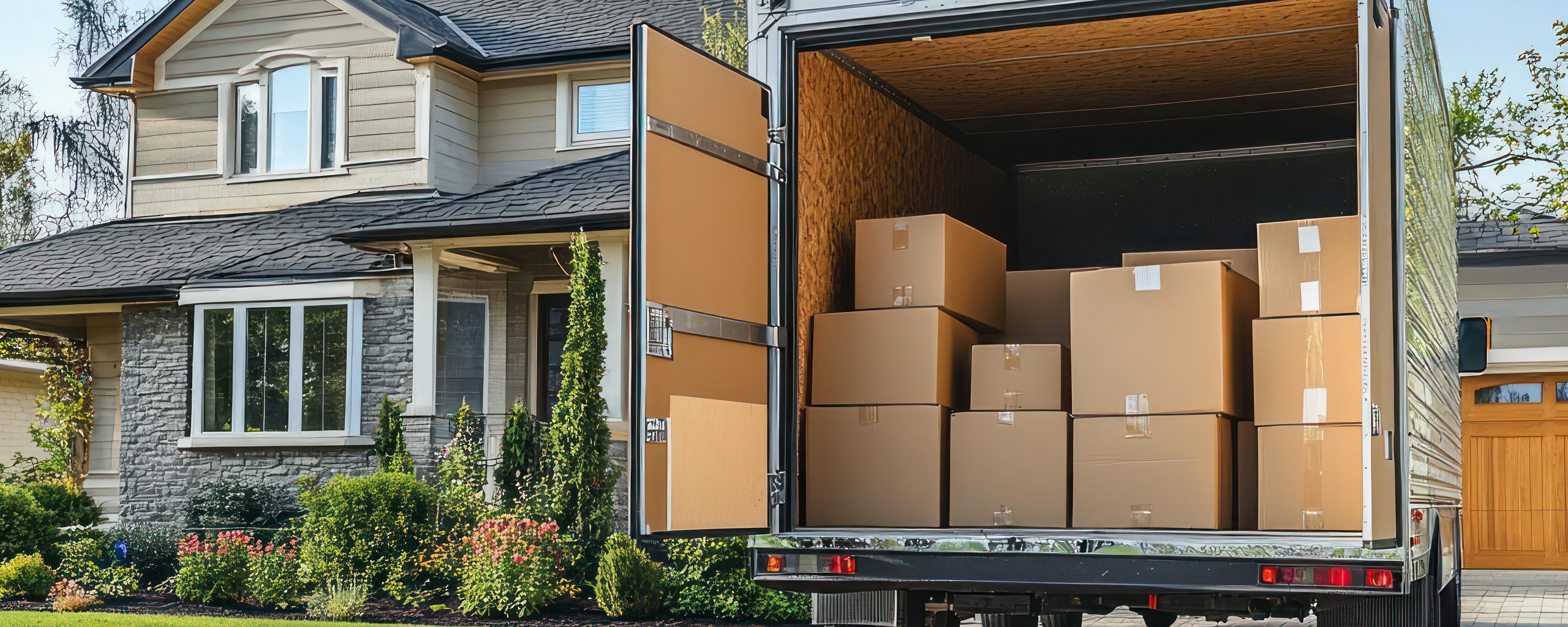 Moving truck and crew serving Lincoln, Nebraska