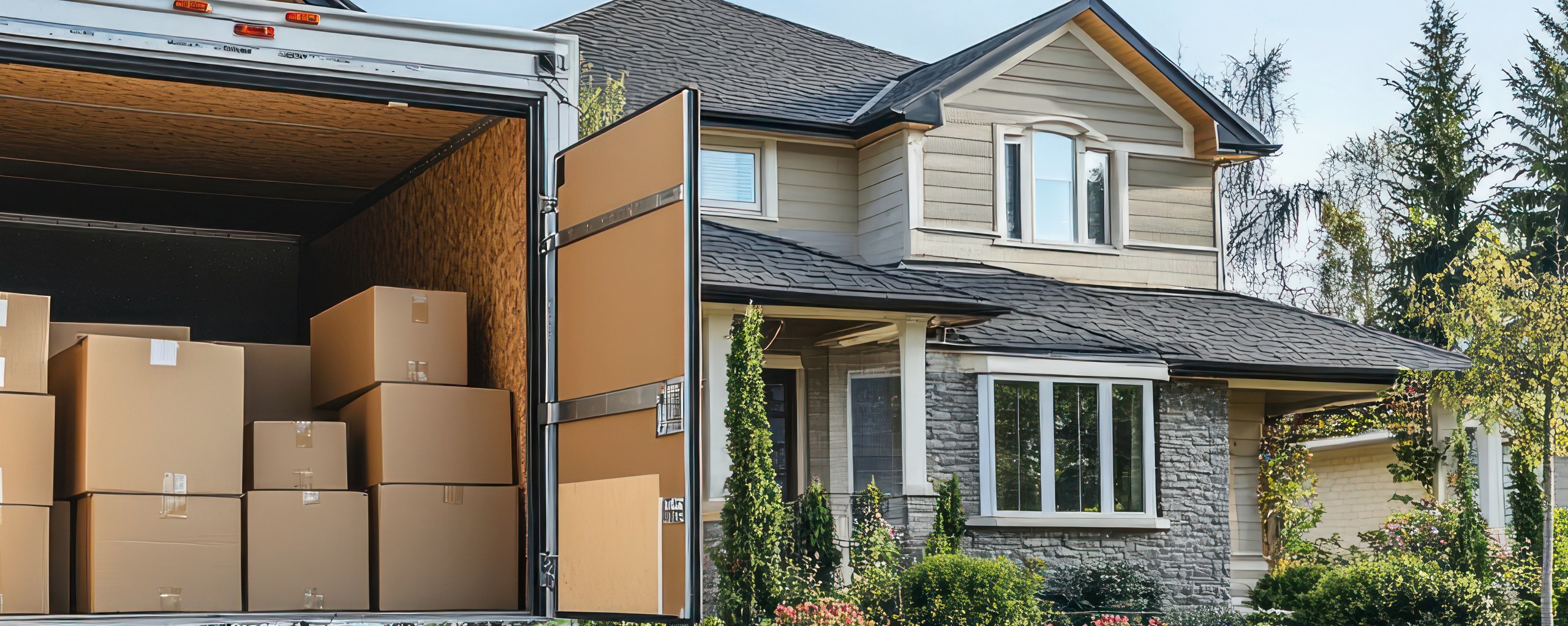 Moving truck and crew serving Evansville, Indiana