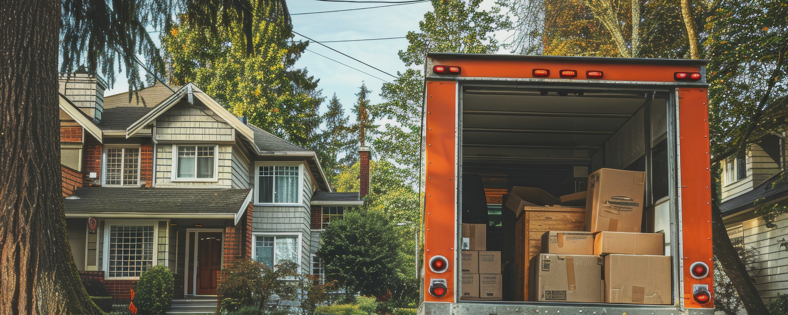 Moving truck and crew serving East Greenwich, Rhode Island