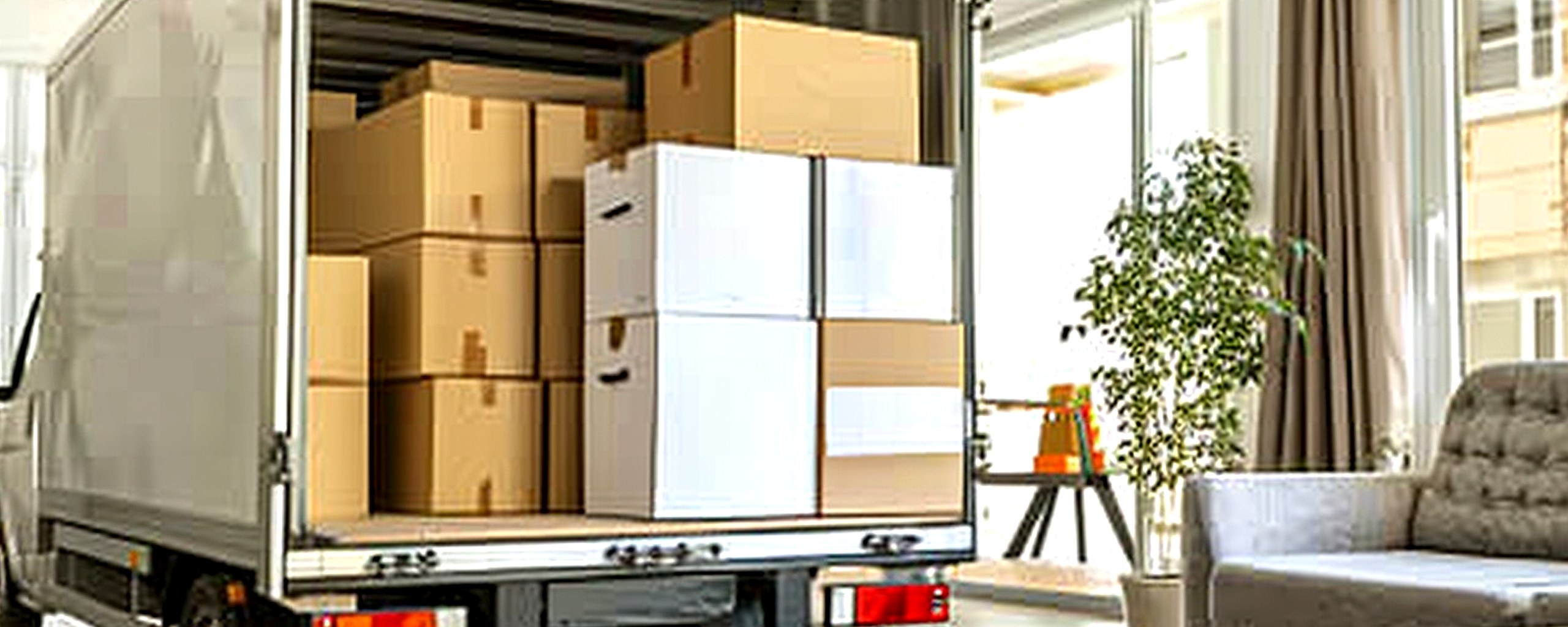 Moving truck and crew serving Gaithersburg, Maryland