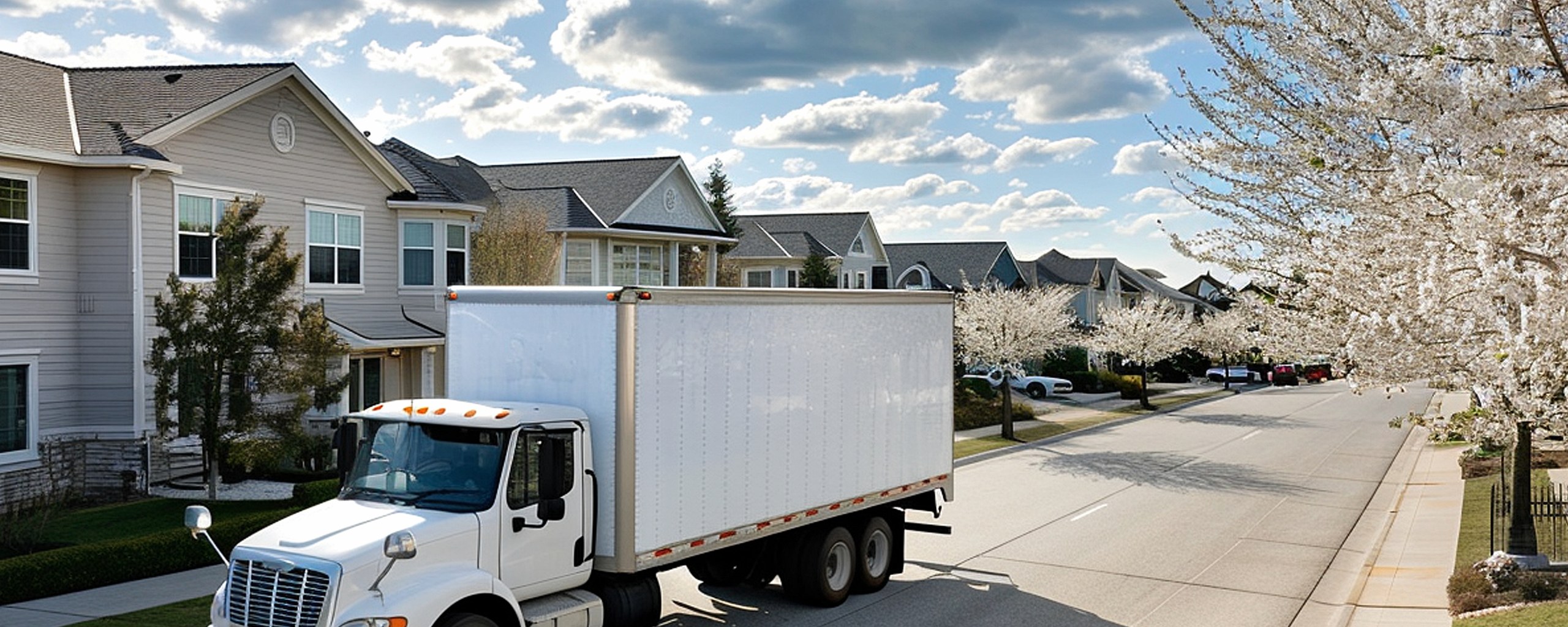 Moving truck and crew serving Lowell, Arkansas