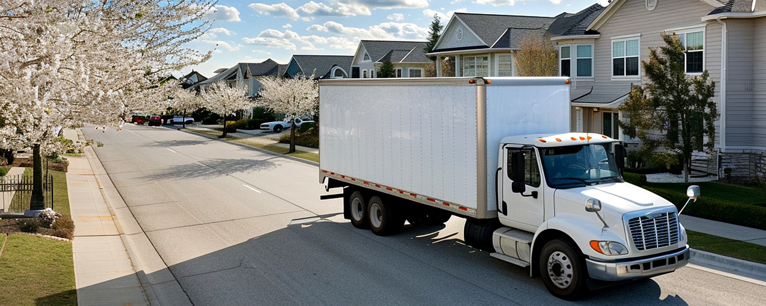 Moving truck and crew serving Mobile, Alabama