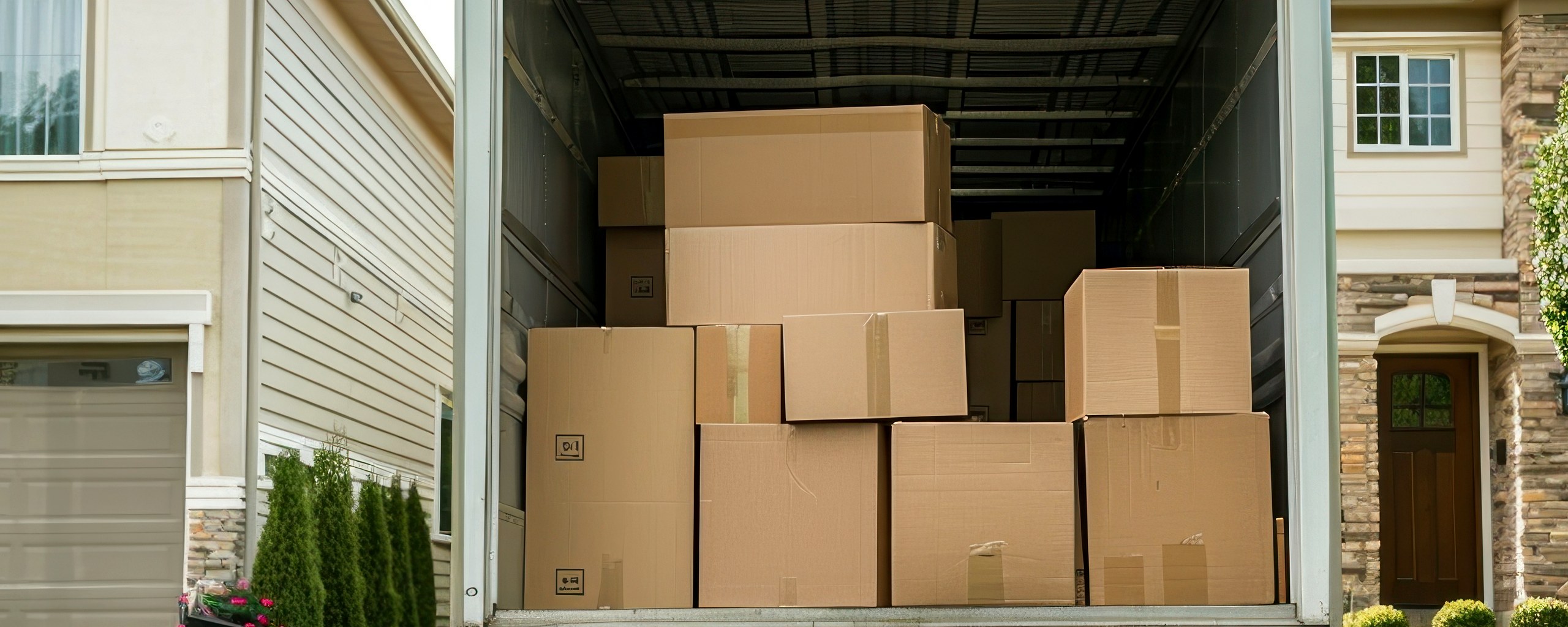 Moving truck and crew serving Providence, Rhode Island
