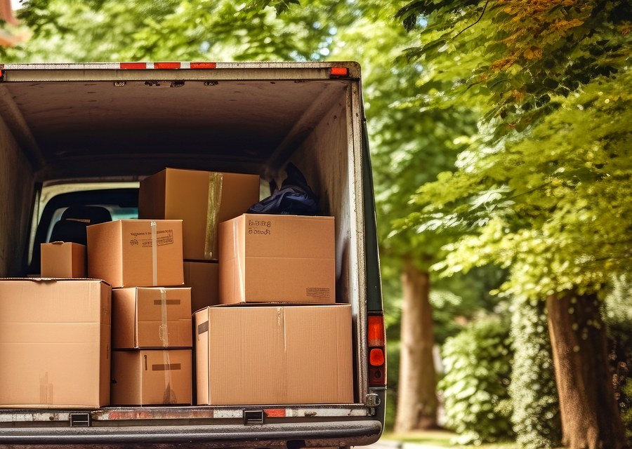 Movers loading a truck in Edison, New Jersey