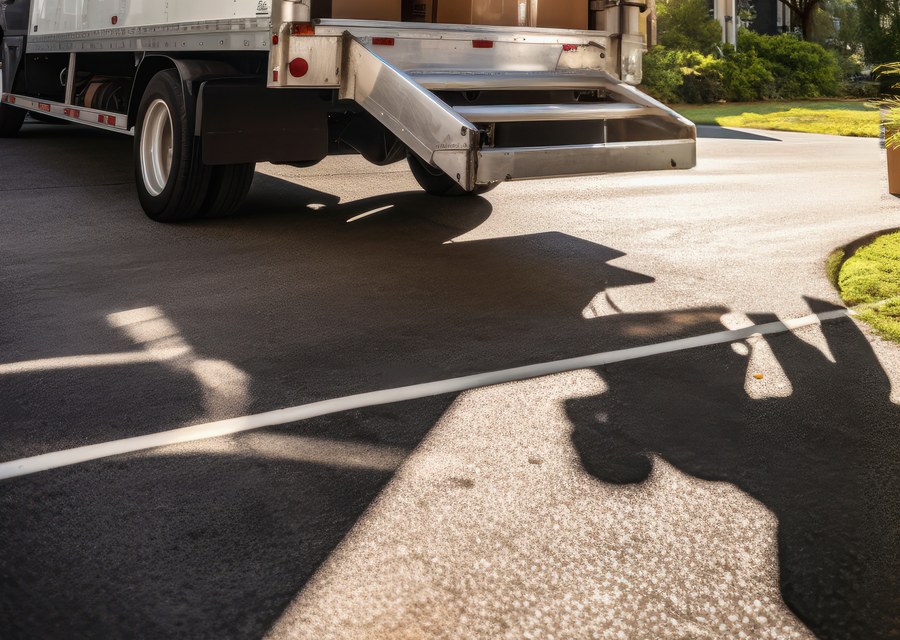 Movers loading a truck in Shreveport, Louisiana