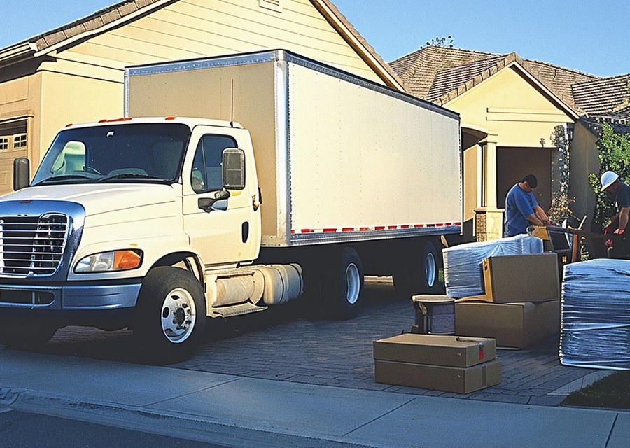 Movers loading a truck in Ammon, Idaho