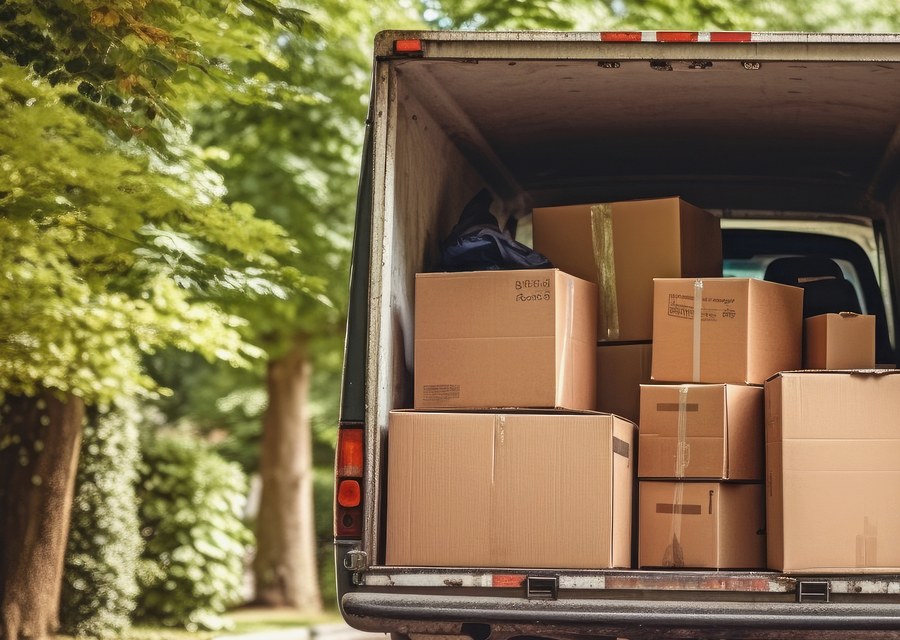 Movers loading a truck in Smyrna, Delaware
