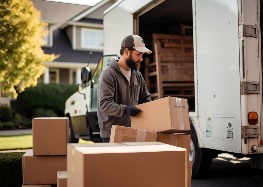 Movers loading a truck in Homewood, Alabama