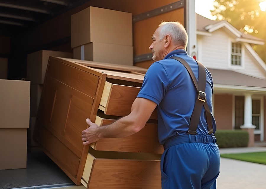 Movers loading a truck in Springfield, Missouri