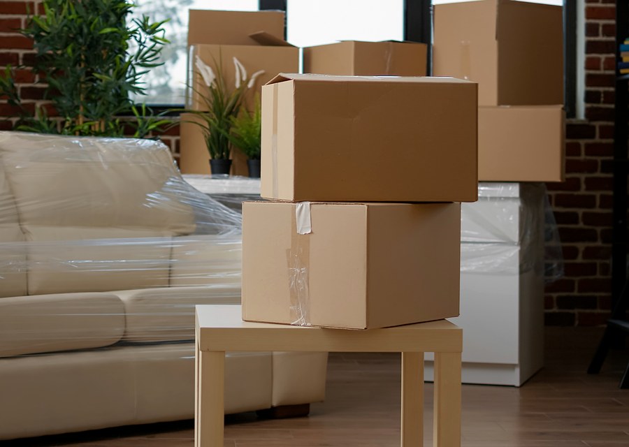 Movers loading a truck in Philadelphia, Pennsylvania