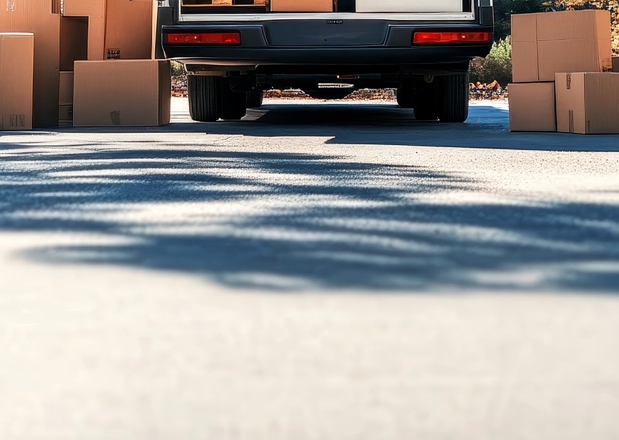 Movers loading a truck in Allouez, Wisconsin