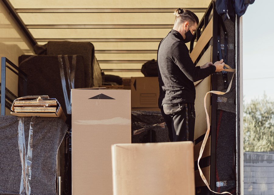 Movers loading a truck in Chandler, Arizona