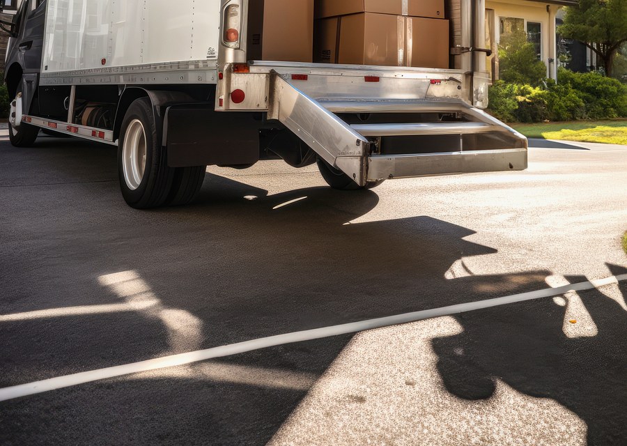 Movers loading a truck in San Antonio, Texas