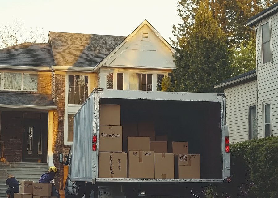 Movers loading a truck in Nashville, Tennessee
