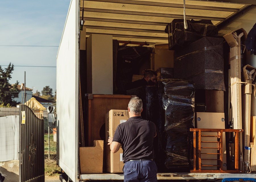 Movers loading a truck in Ladson, South Carolina