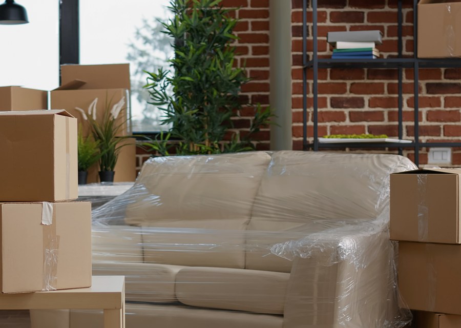 Movers loading a truck in Rochester, New York