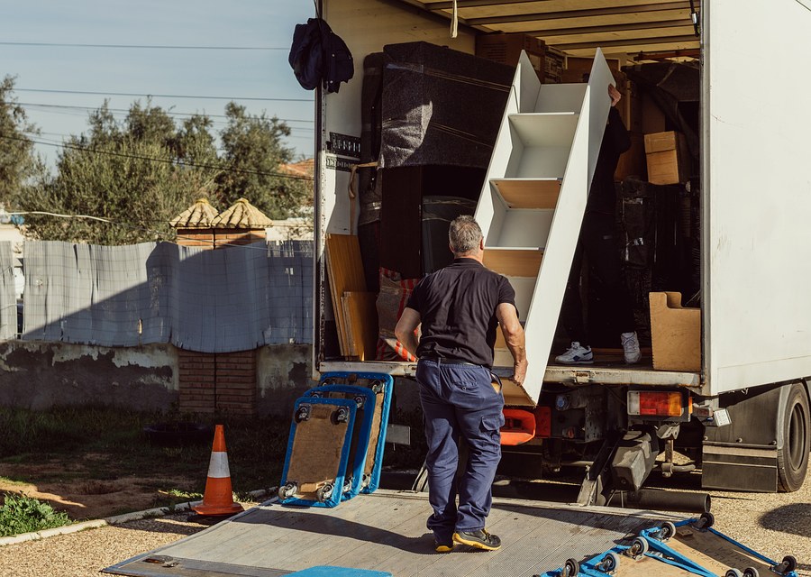 Movers loading a truck in Shively, Kentucky