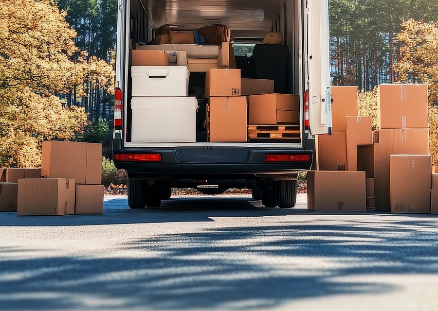 Movers loading a truck in Springdale, Arkansas