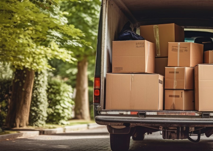 Movers loading a truck in Phoenix, Arizona