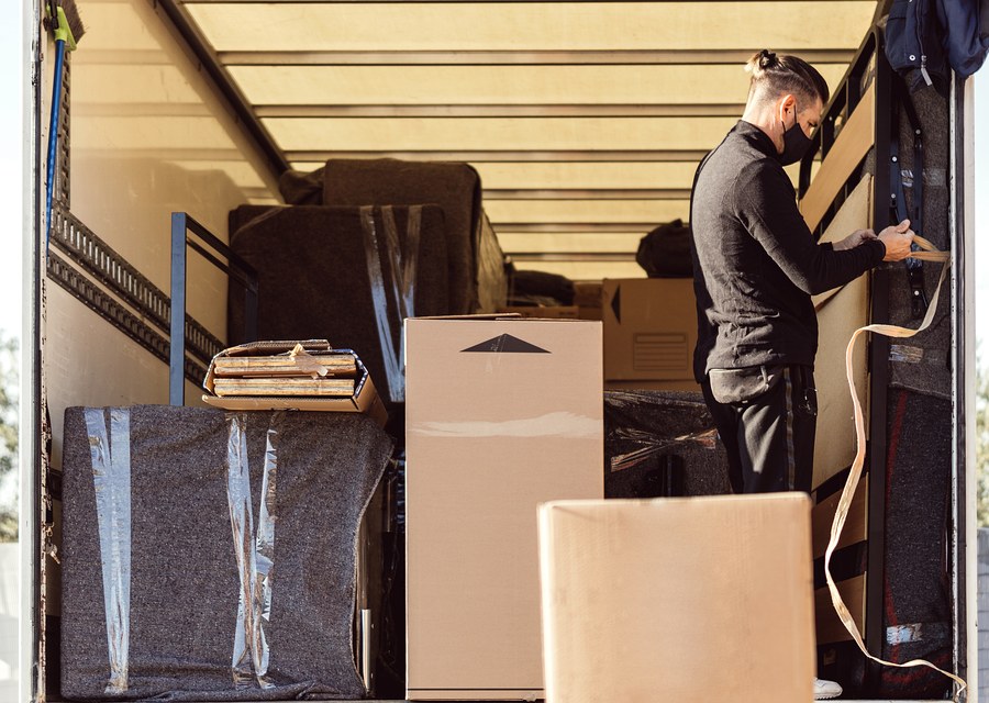 Movers loading a truck in Augusta, Georgia