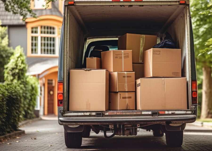 Movers loading a truck in Knoxville, Tennessee