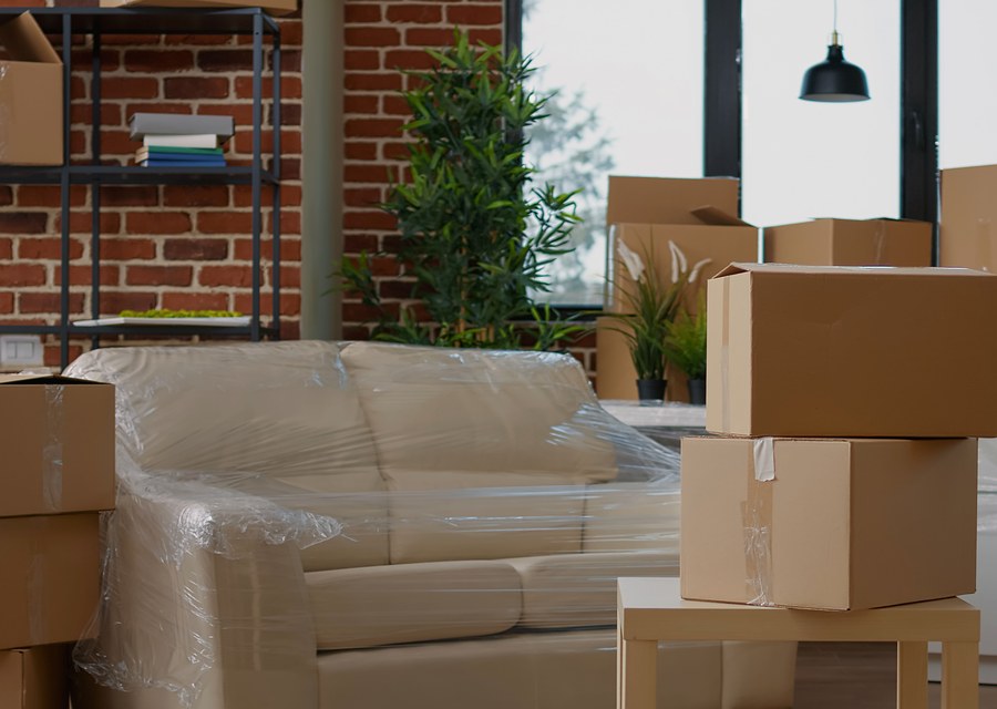 Movers loading a truck in Evansville, Indiana