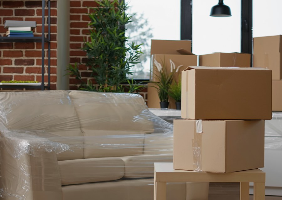 Movers loading a truck in New York, New York