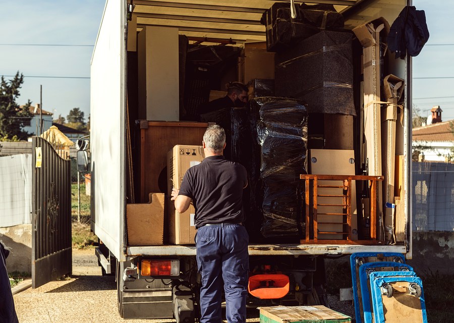 Movers loading a truck in Memphis, Tennessee