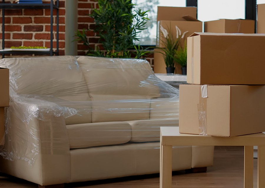 Movers loading a truck in Independence, Missouri